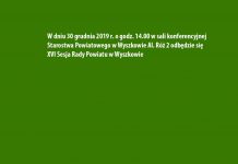 Zaproszenie na sesję rady Powiatu Wyszkowskiego