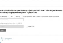 Biała lista podatników VAT Wyszków VAT skarbowy