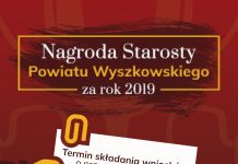 Nagrody Starosty 2019-dawne „Za czyn” Nagroda Starosty Wyszkowskiego