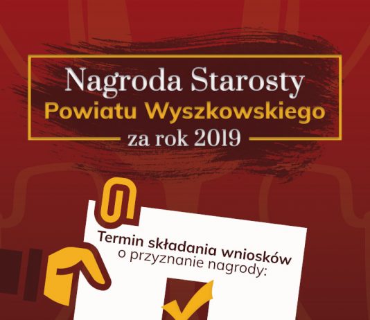 Nagrody Starosty 2019-dawne „Za czyn” Nagroda Starosty Wyszkowskiego