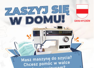 Zaszyj się w domu akcja Gminy Wyszków zaszyj się w domu Wyszków