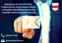 Urząd Miejski w Wyszkowie nadal otwarty Urząd Miejski w Wyszkowie