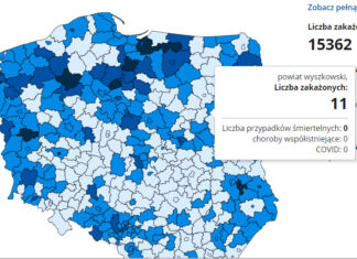 Sanepidy nie publikują już danych powiaty w Polsce mapa zakażeń COVID