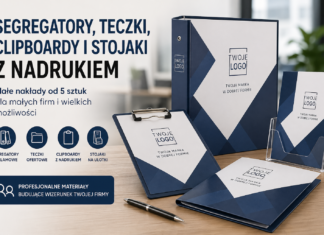 Segregatory reklamowe, teczki ofertowe i clipboardy z nadrukiem – gdzie zamówić małe nakłady (5–50 sztuk)? segregatory z logo teczki ofertowe clipboardy z nadrukiem