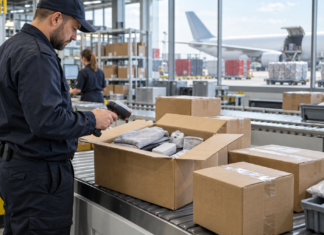 Przesyłki z Chin 2026: cło, VAT, Temu i AliExpress Przesyłki z Chin cło vat i opłaty aliexpress, temu, alibaba podczas odprawy celnej w centrum logistycznym