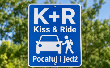 Kiss and Ride przy SP4 w Wyszkowie. Co oznacza znak K+R? wyszków pocałuj i jedź